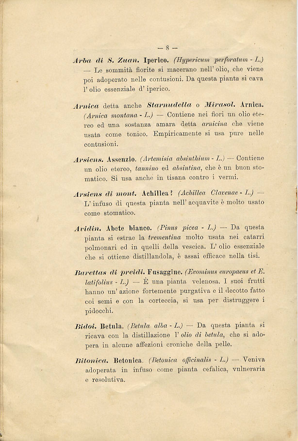 Piante medicinali